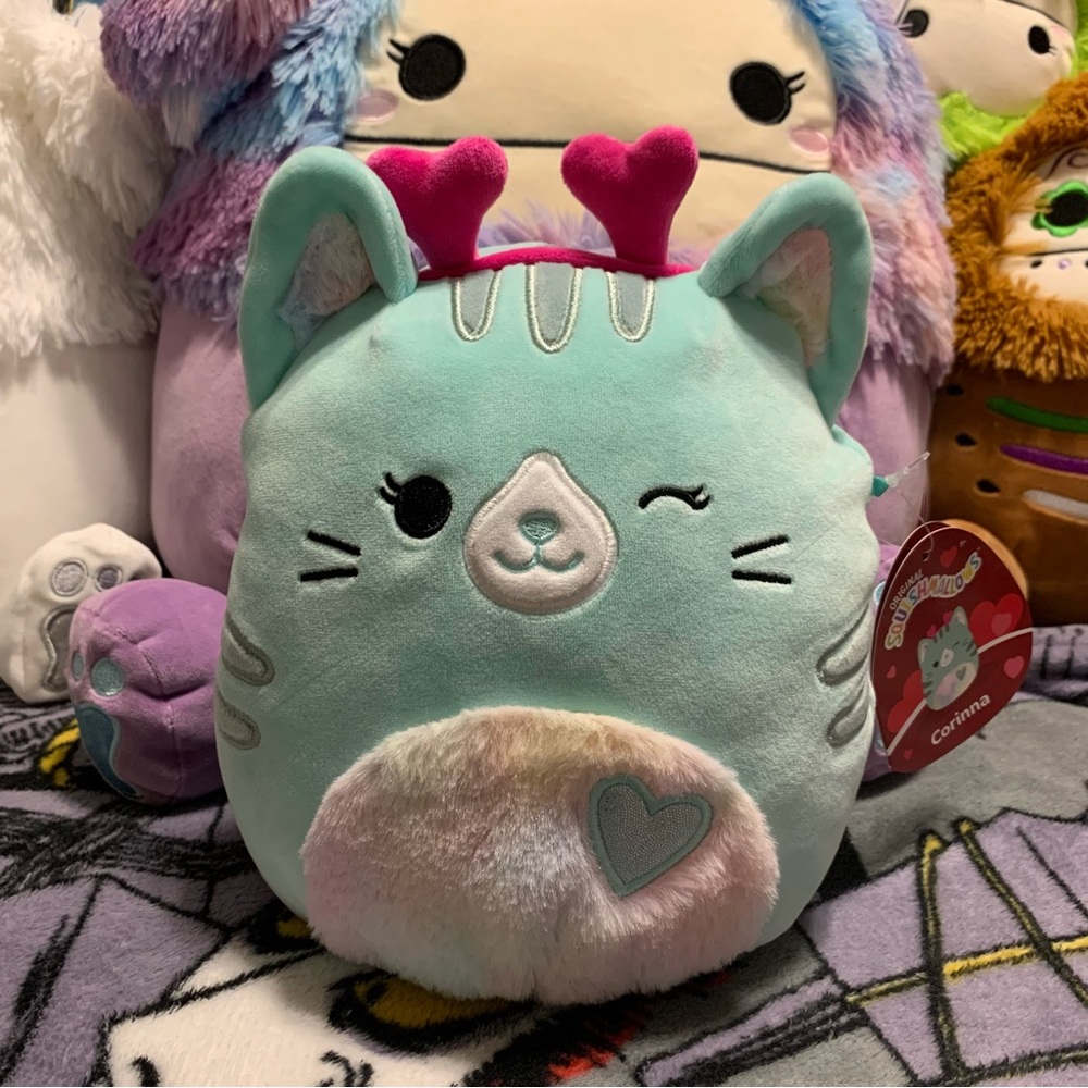 Squishmallows 8” Corrina The Cat Valentines Edition